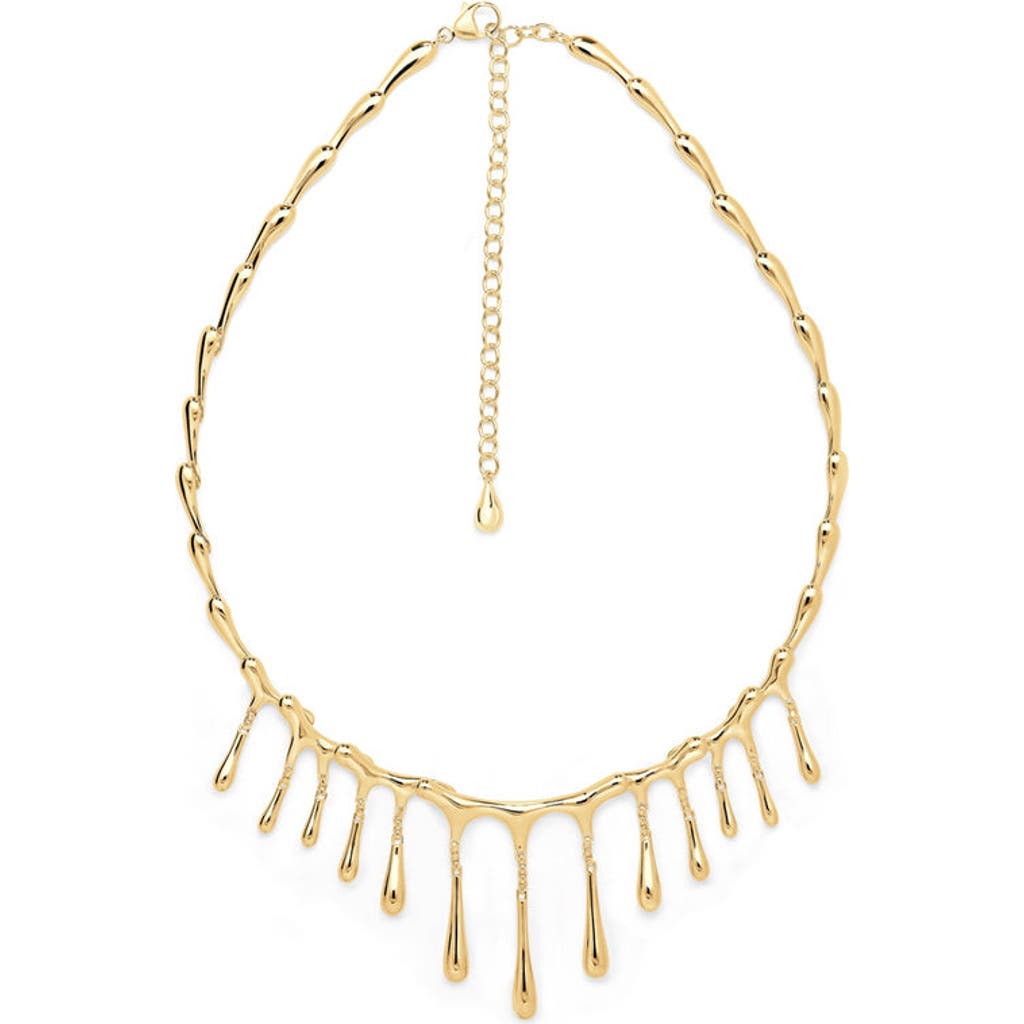 Shop Lucy Quartermaine Short Multi Drop Necklace In Gold