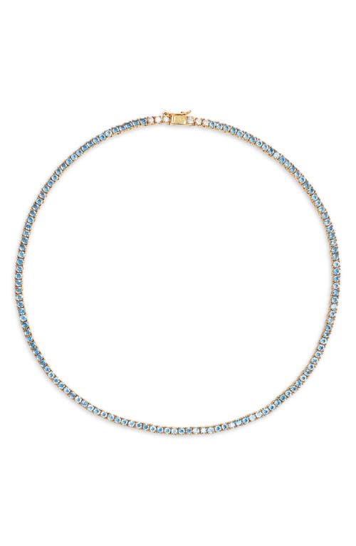 ROXANNE ASSOULIN Rally Cubic Zirconia Tennis Necklace in Blue at Nordstrom