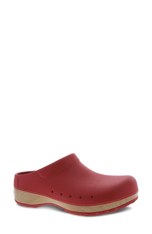 Dansko Kane Clog Red Molded at Nordstrom,