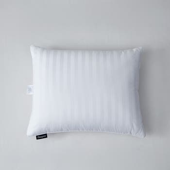 Blue Ridge 350 Thread Count Damask Stripe Down Pillow Jumbo White