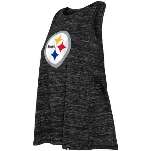 Los Angeles Rams New Era Women's Reverse Space-Dye Back-Knot Tank Top -  Royal