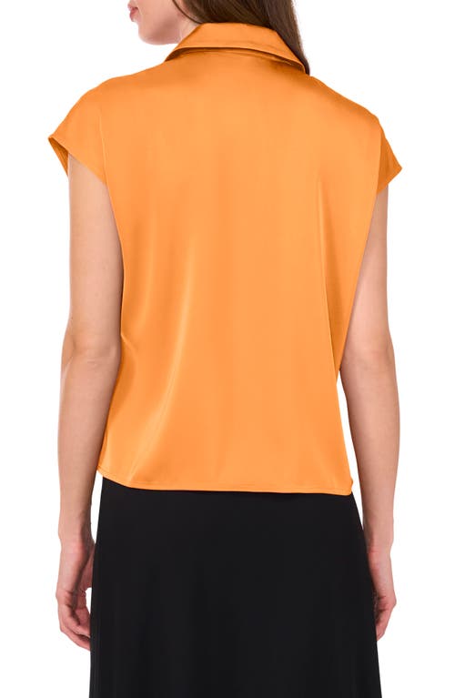 Shop Halogenr Halogen(r) Solid Camp Shirt In Tangerine Orange