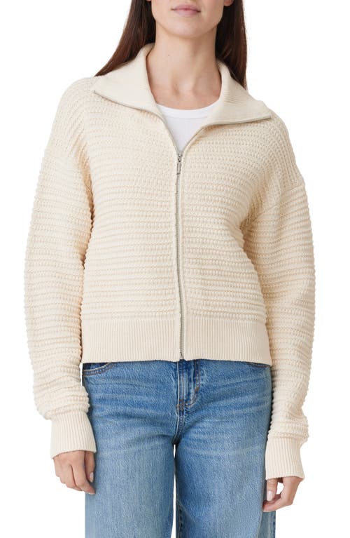 Shop Habitual Zip Cardigan In Birch