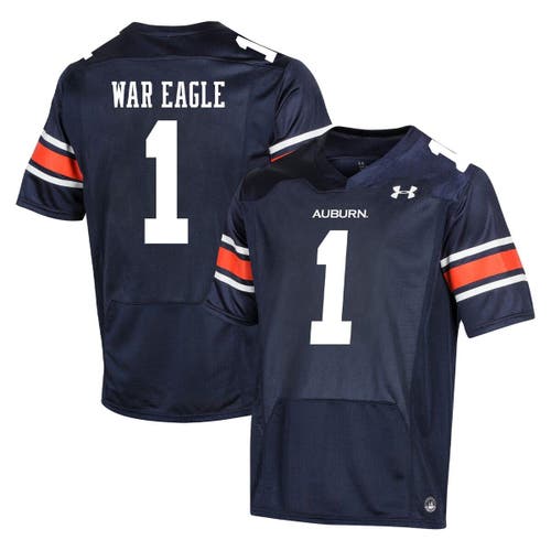 Youth Under Armour #1 Navy Auburn Tigers Replica Football Jersey