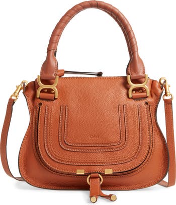 small Marcie leather clutch bag, Chloé