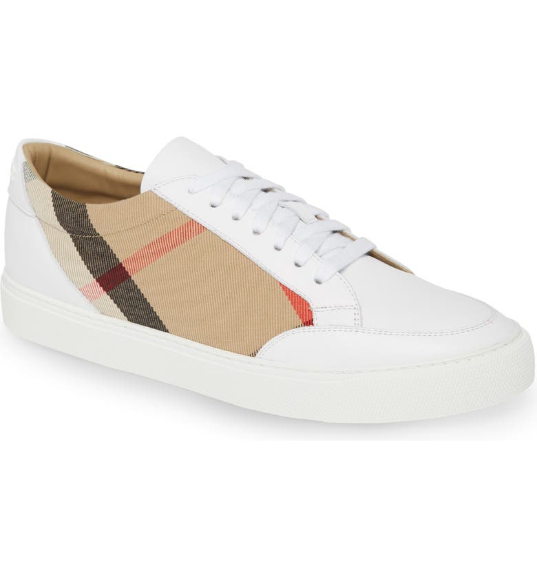 Actualizar 69+ imagen burberry new salmond check leather sneakers
