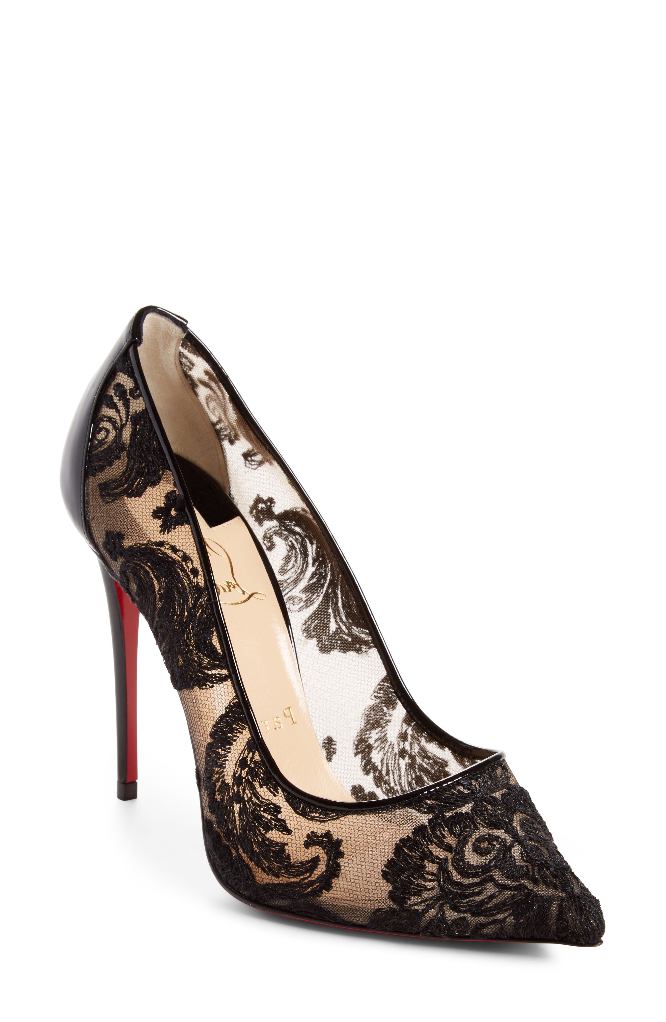 Christian Louboutin Follies Embellished Pointy Toe Pump (Women) Nordstrom