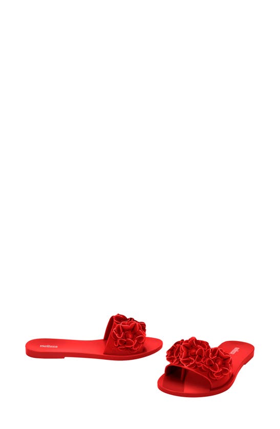 Shop Melissa Babe Springtime Slide Sandal In Red