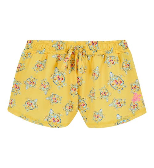 Vilebrequin Uv-protection Drawstring Shorts In Maïs