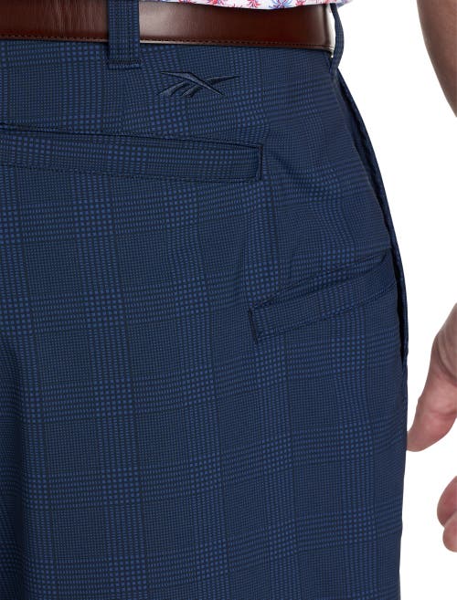 REEBOK REEBOK PERFORMANCE PLAID GOLF SHORTS 