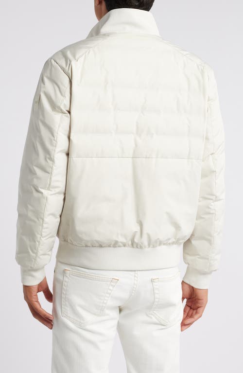 Hugo Boss Boss Chymero Water Repellent Jacket In Open White