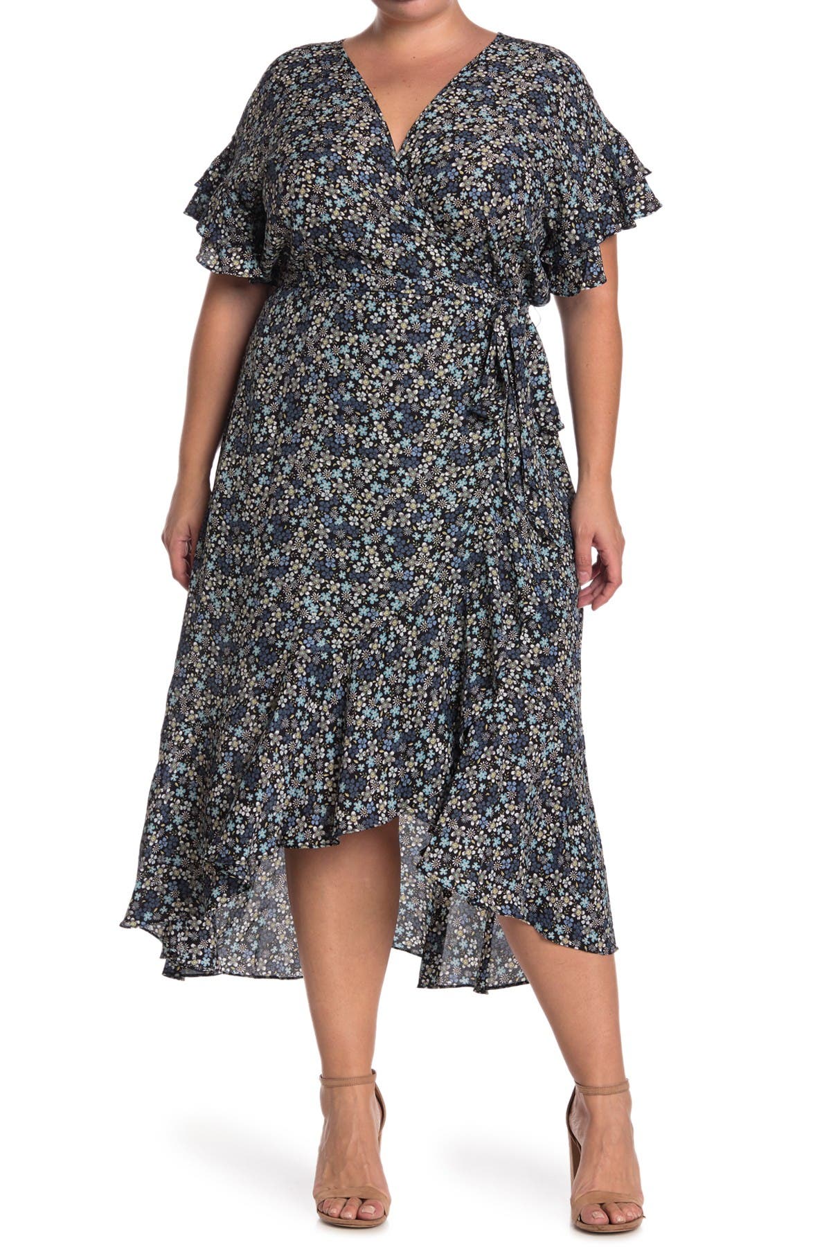 max studio wrap dress