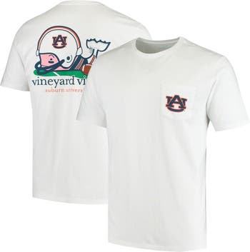 vineyard vines Men's Vineyard Vines White Auburn Tigers Football Whale T- Shirt