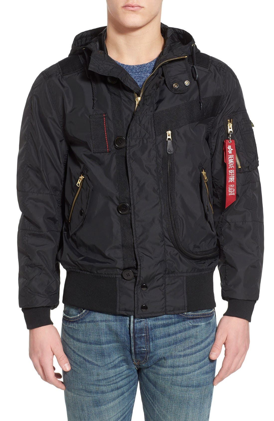 Alpha Industries 'Helo' Water Resistant Bomber Jacket Nordstrom