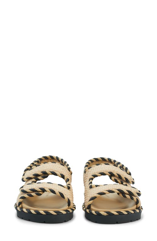 Shop Bottega Veneta Jack Slingback Sandal In Natural/black