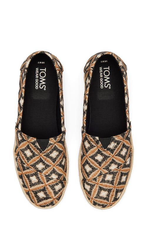 Toms Alrope Espadrille In Black