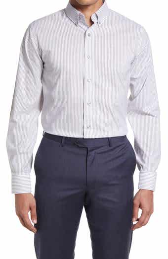 Lorenzo Uomo Trim Fit Minicheck Dress Shirt Nordstromrack