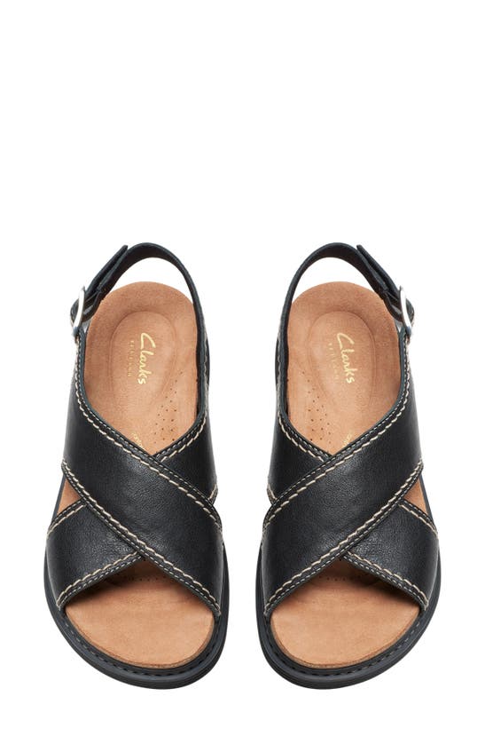 Shop Clarks (r) Arwell Slingback Sandal In Black Leather