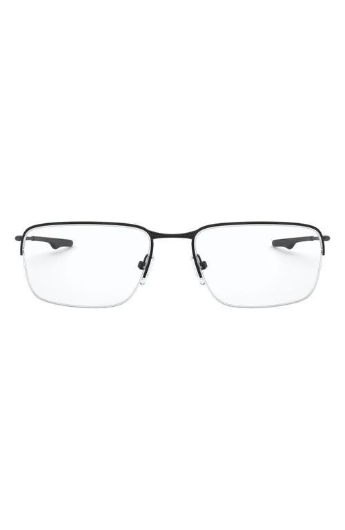 Oakley Wingback SQ 54mm Semirimless Rectangular Optical Glasses in Black at Nordstrom
