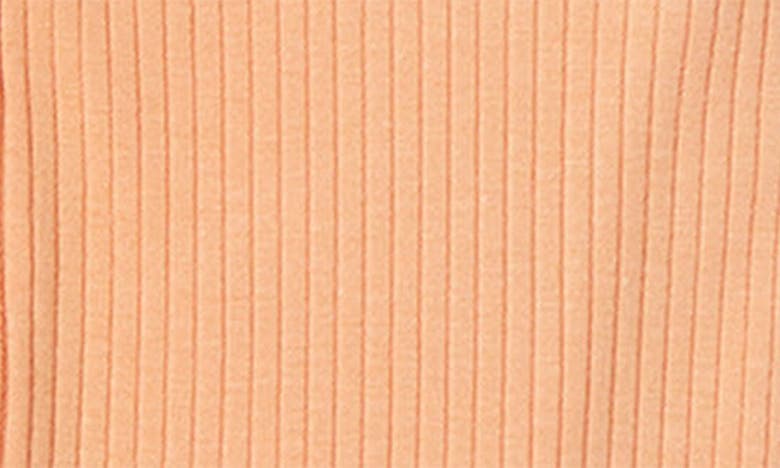 Shop Mori Clever Zip Footie In Ribbed Orange