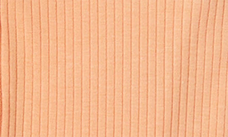 Mori Clever Zip Footie In Ribbed Orange