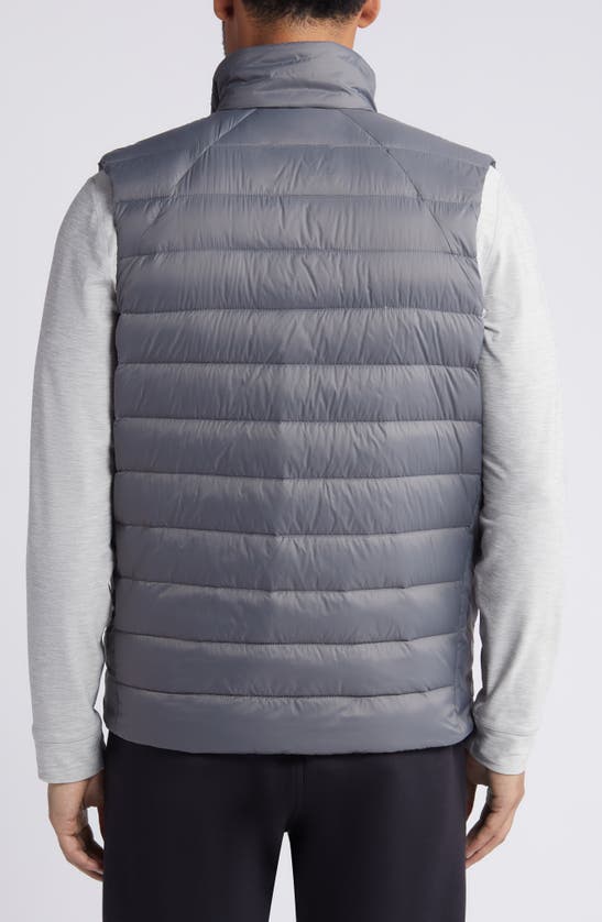 Shop Reigning Champ Water Repellent 750 Fill Power Down Vest In Carbon