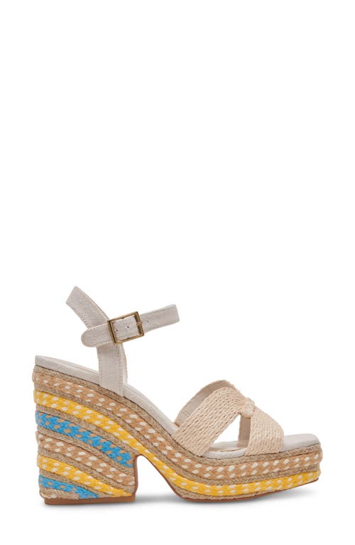 DOLCE VITA DOLCE VITA CALE WOVEN RAFFIA PLATFORM SANDAL
