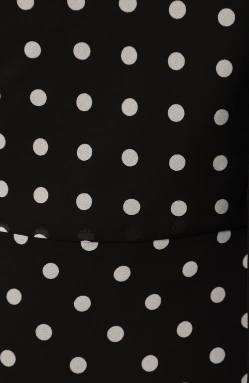 Petal And Pup Petal & Pup Francesca Dot Midi Dress & Scarf In Black