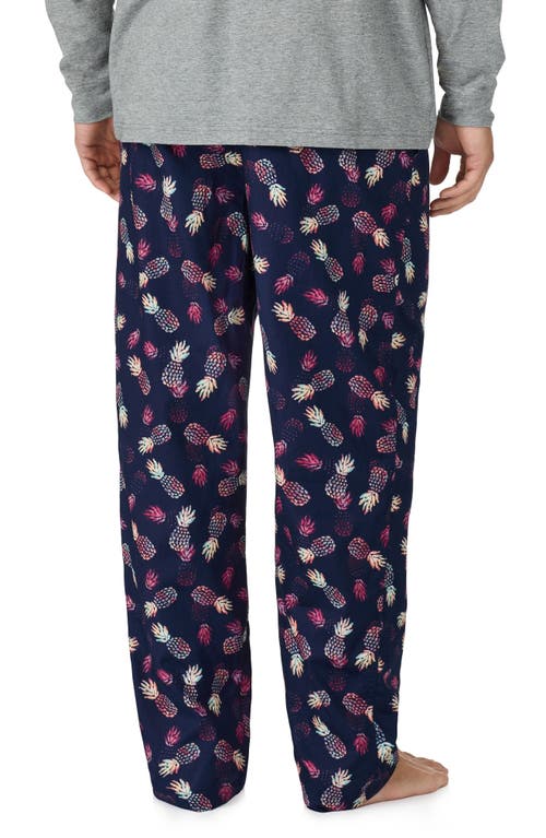 Shop Tommy Bahama Cotton Pajama Pants In Navy