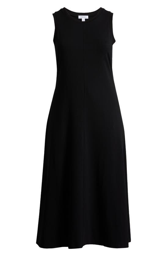 Nordstrom Sleeveless Cotton Knit Dress In Black