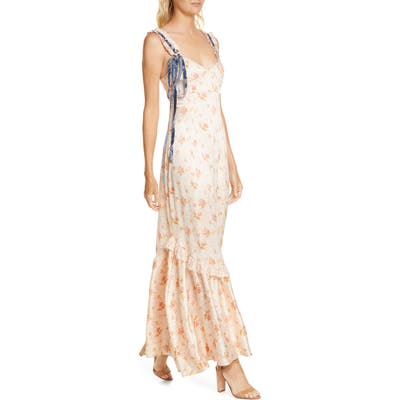 Loveshackfancy Soroya Sleeveless Maxi Dress, Coral