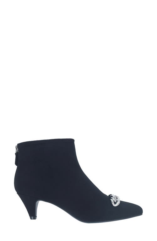 Shop Impo Elicia Chain Ankle Bootie In Black/silver