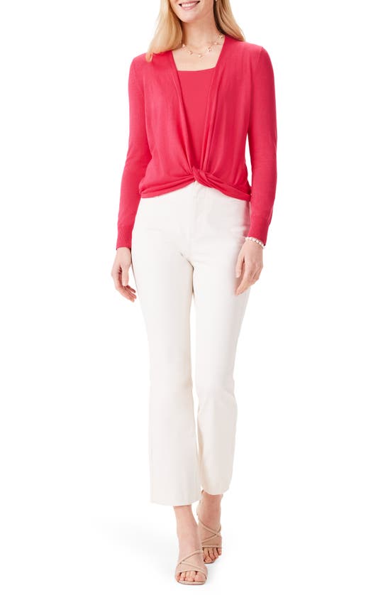 Shop Nic + Zoe All Year 4-way Convertible Cardigan In Bright Rose