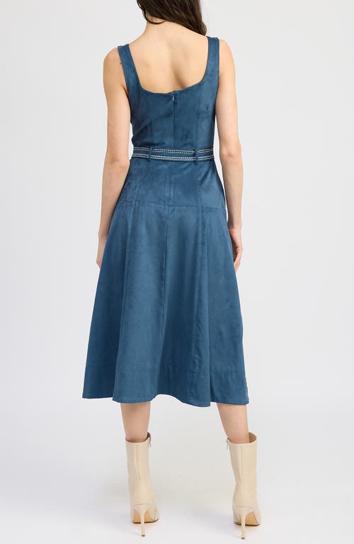 Shop En Saison Robin A-line Midi Dress In Midnight Teal