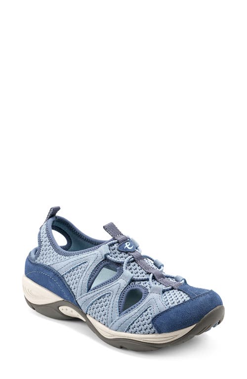 Easy Spirit Earthen Walking Trainer In Grey Blue/dustyblue