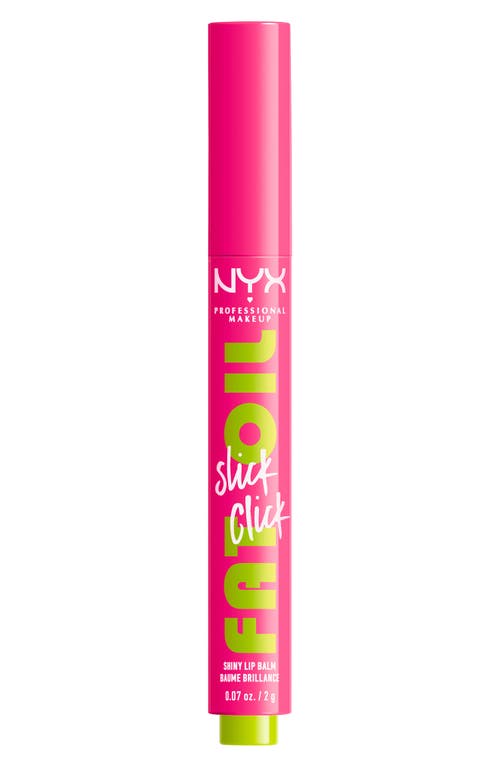 Nyx Professional Makeup Fat Oil Slick Click Shiny Lip Balm In Thriving