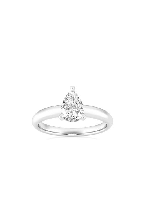 Shop Badgley Mischka Collection Pear Cut Lab Created Diamond Engagement Ring In White