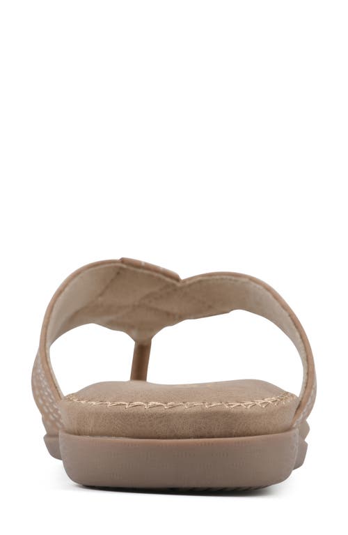 Cliffs By White Mountain Fateful Flip Flop In Natural/nubuck