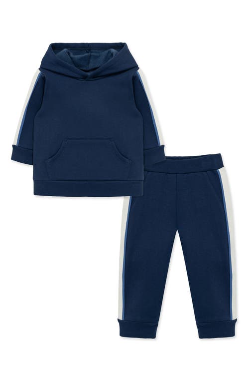 Shop Little Me Navy Fleece Hoodie & Joggers Set