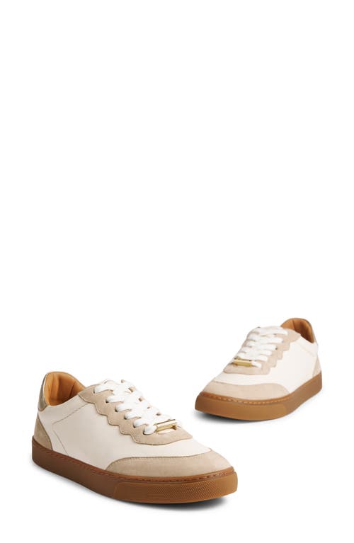 Shop Lk Bennett Low Top Sneaker In White/natural