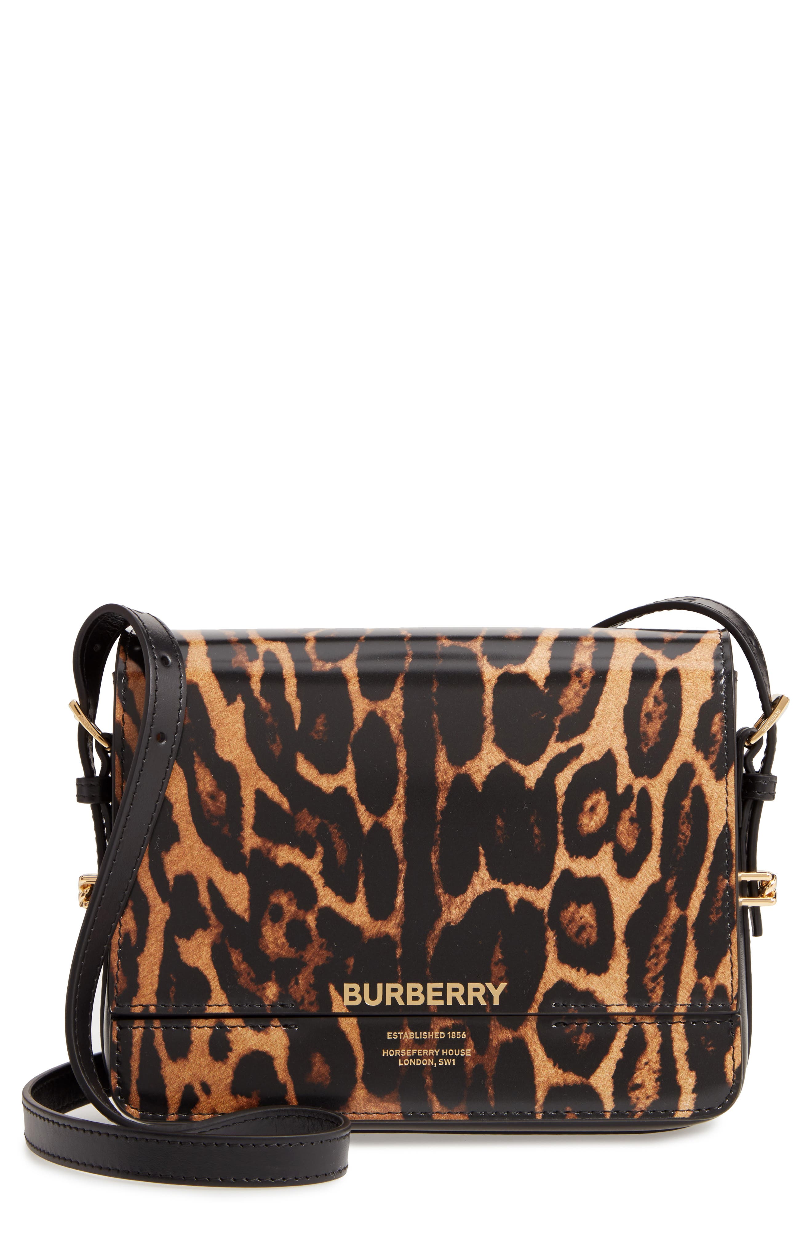 leopard print crossbody purse