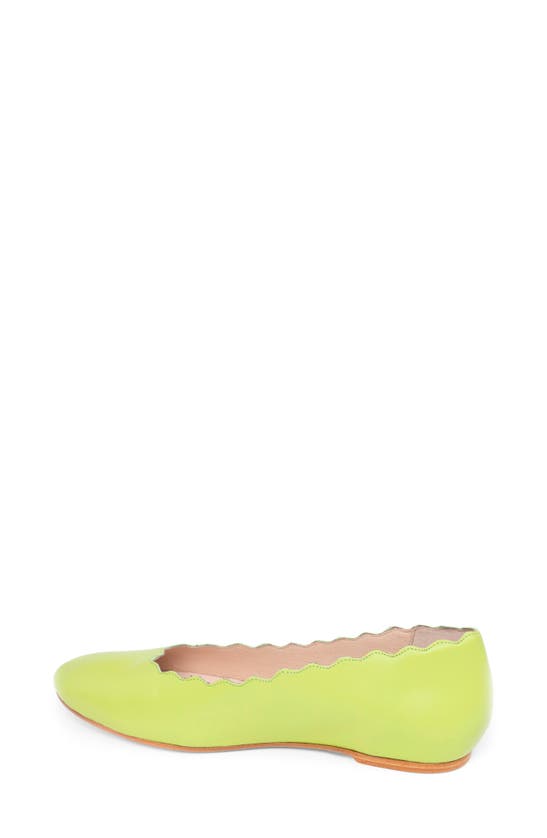 Patricia Green Palm Beach Ballet Flat In Lime