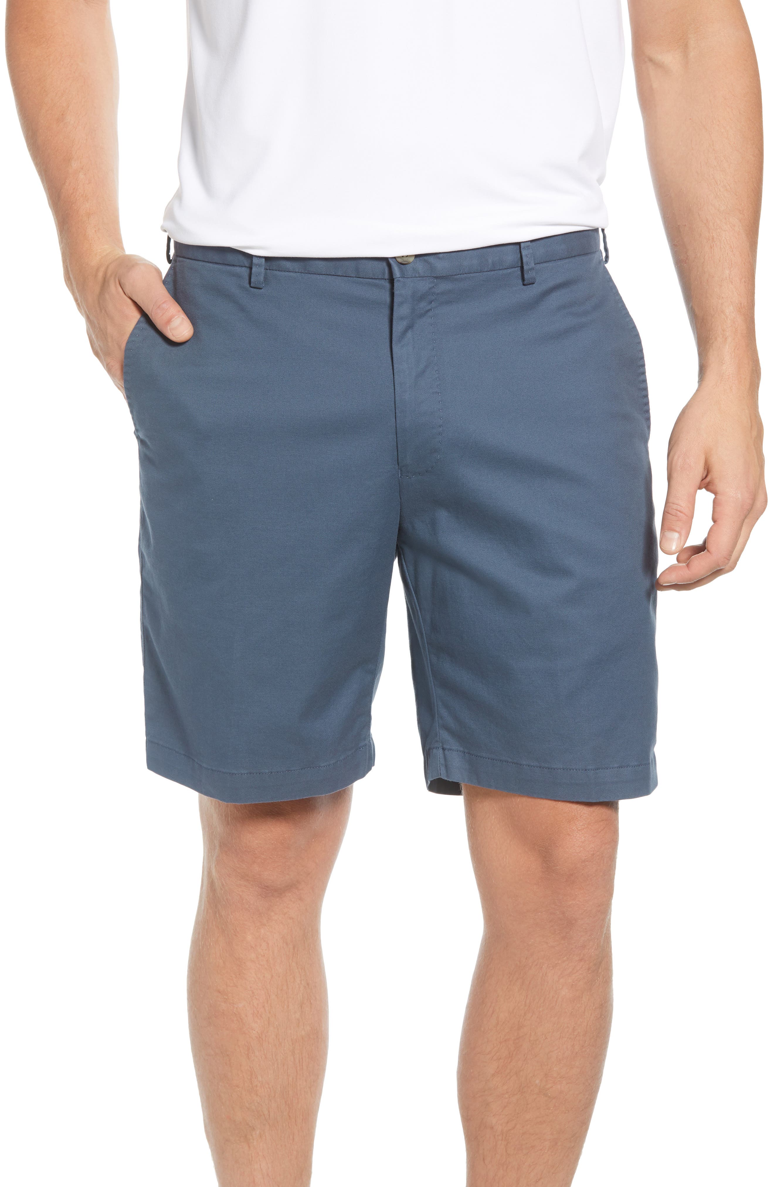 Peter Millar Soft Touch Twill Shorts In Navy