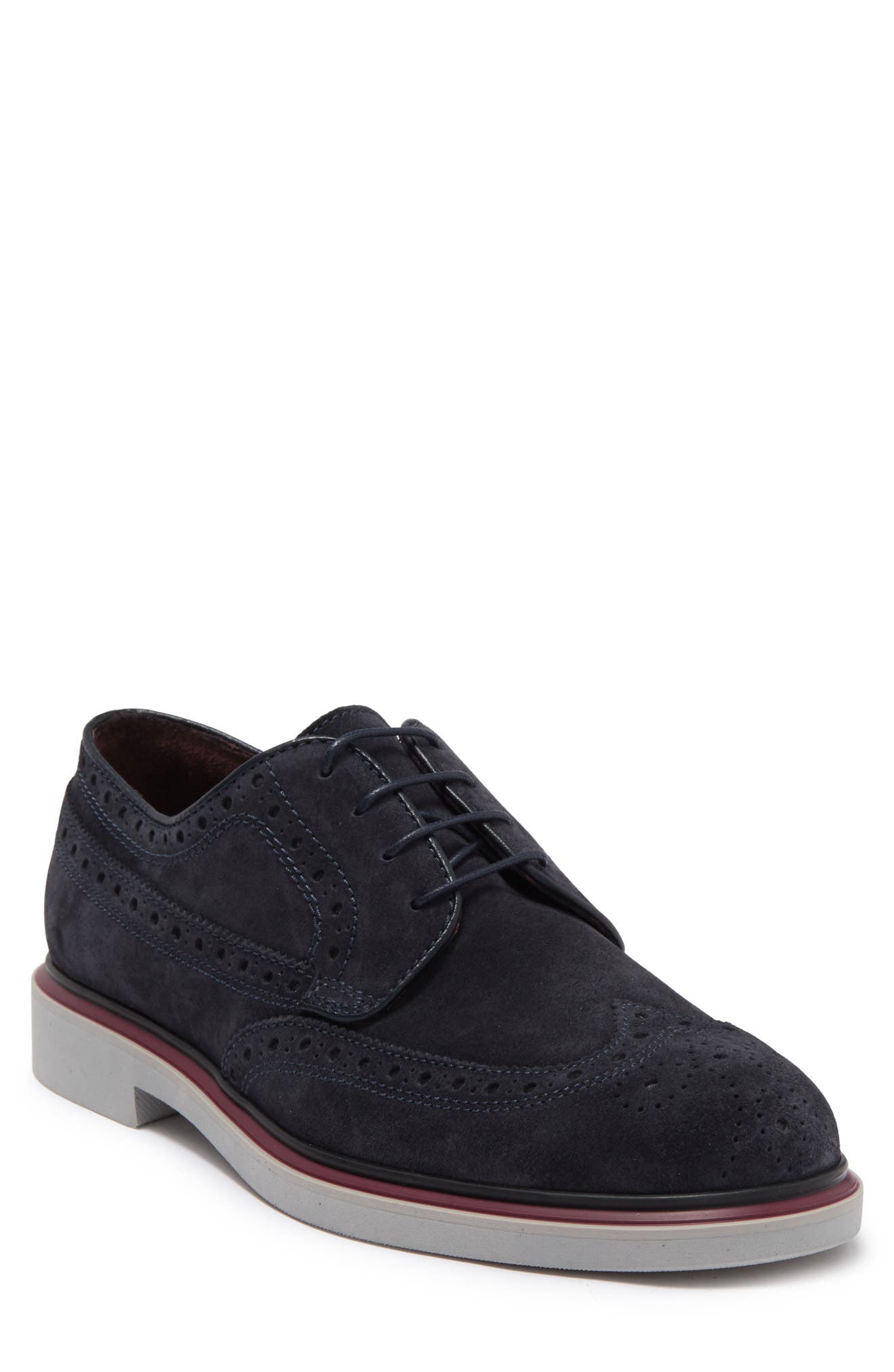 ted baker delani suede wingtip derby