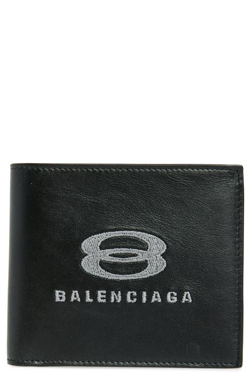 Balenciaga Unity Square Bifold Wallet In 1000 Black