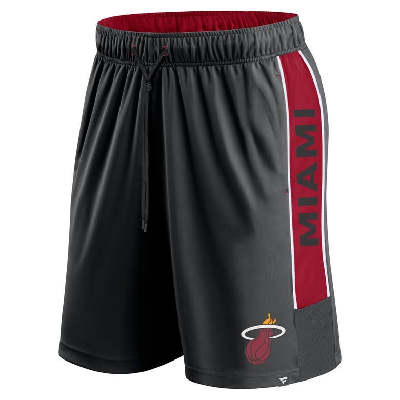 Shop Fanatics Branded Black Miami Heat Game Winner Defender Shorts
