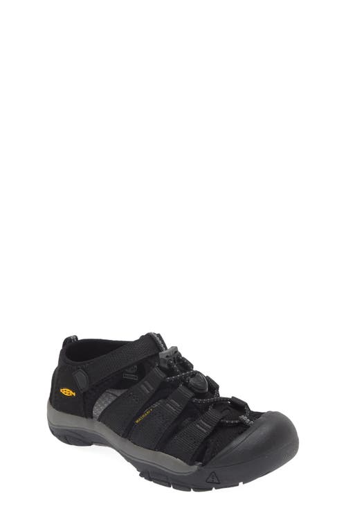 Shop Keen Kids' Newport H2 Water Friendly Sandal In Black/yellow