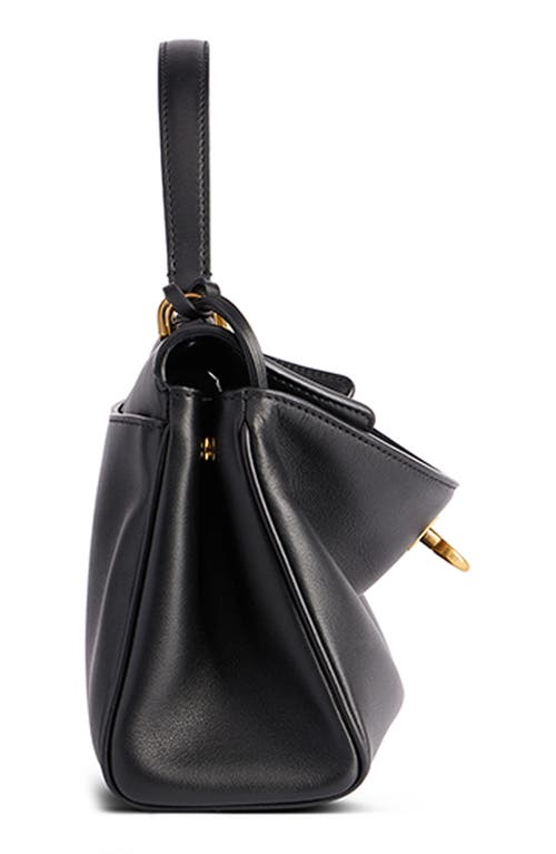 Shop Balenciaga Mini Rodeo Leather Top Handle Bag In 1000 Black