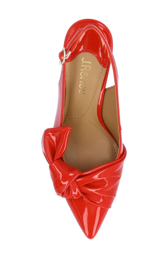 Shop J. Reneé Lenore Pointed Toe Slingback Pump In Red