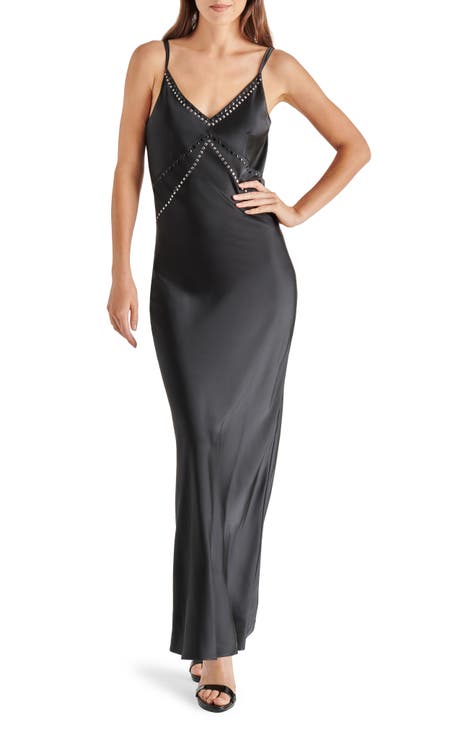 YASMIN Silver Sequin Mini Slip Dress  Women's Designer Dresses – Steve  Madden Canada